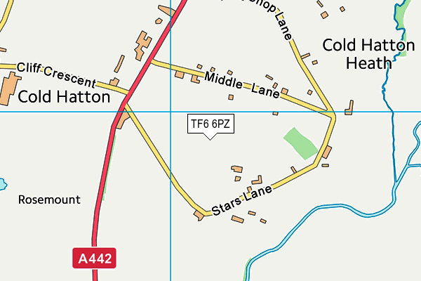 TF6 6PZ map - OS VectorMap District (Ordnance Survey)