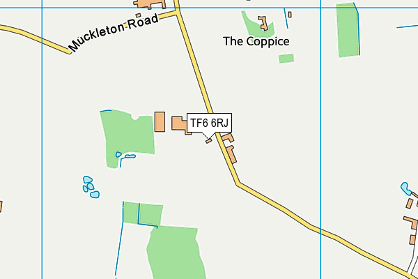 TF6 6RJ map - OS VectorMap District (Ordnance Survey)