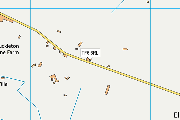 TF6 6RL map - OS VectorMap District (Ordnance Survey)