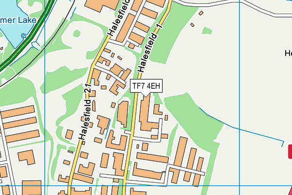 TF7 4EH map - OS VectorMap District (Ordnance Survey)