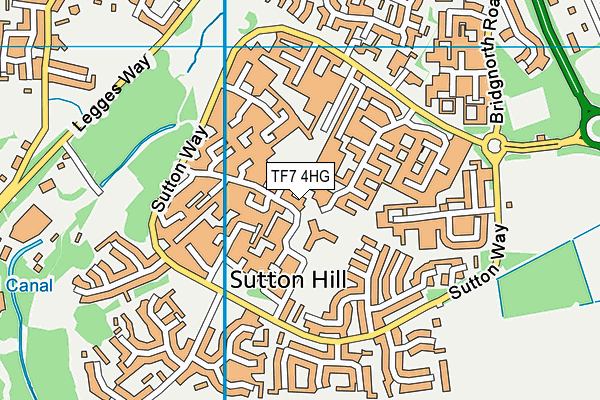 Sir Alexander Fleming Primary School map (TF7 4HG) - OS VectorMap District (Ordnance Survey)