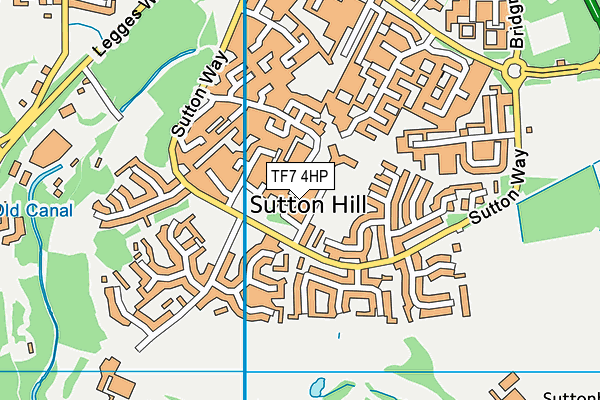 TF7 4HP map - OS VectorMap District (Ordnance Survey)