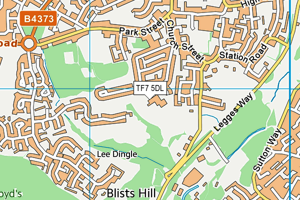 John Fletcher of Madeley Primary School map (TF7 5DL) - OS VectorMap District (Ordnance Survey)
