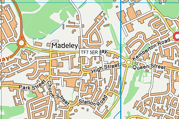 TF7 5ER map - OS VectorMap District (Ordnance Survey)