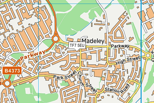 TF7 5EU map - OS VectorMap District (Ordnance Survey)