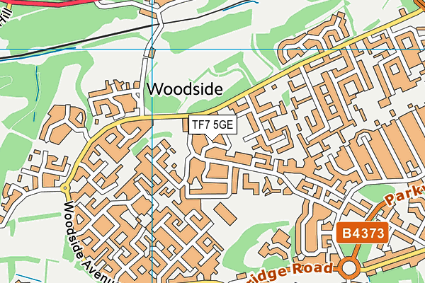 TF7 5GE map - OS VectorMap District (Ordnance Survey)