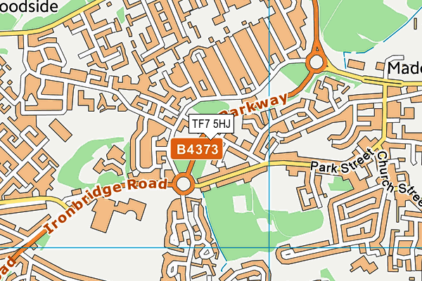 TF7 5HJ map - OS VectorMap District (Ordnance Survey)