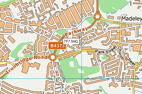 TF7 5HQ map - OS VectorMap District (Ordnance Survey)