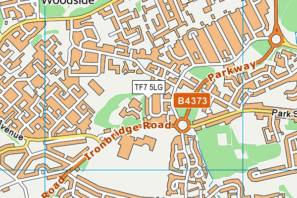 TF7 5LG map - OS VectorMap District (Ordnance Survey)