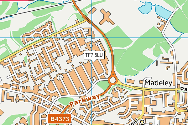 TF7 5LU map - OS VectorMap District (Ordnance Survey)