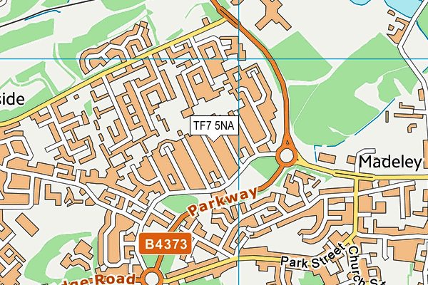 TF7 5NA map - OS VectorMap District (Ordnance Survey)