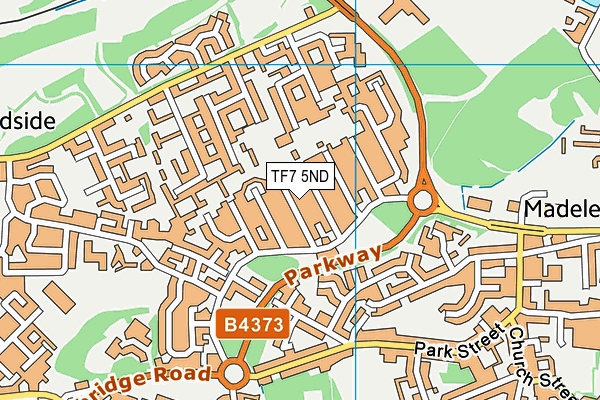 TF7 5ND map - OS VectorMap District (Ordnance Survey)