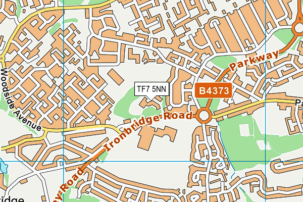 TF7 5NN map - OS VectorMap District (Ordnance Survey)