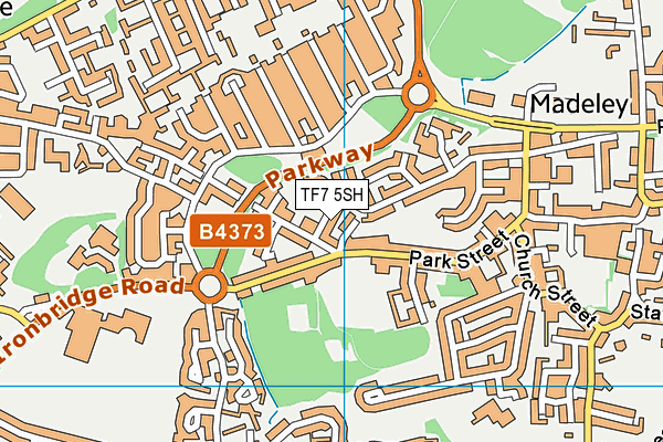 TF7 5SH map - OS VectorMap District (Ordnance Survey)