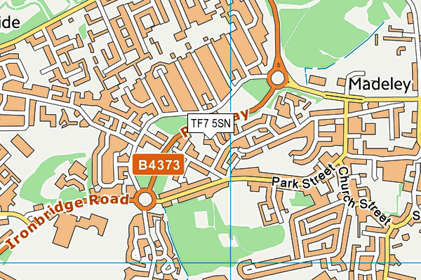 TF7 5SN map - OS VectorMap District (Ordnance Survey)
