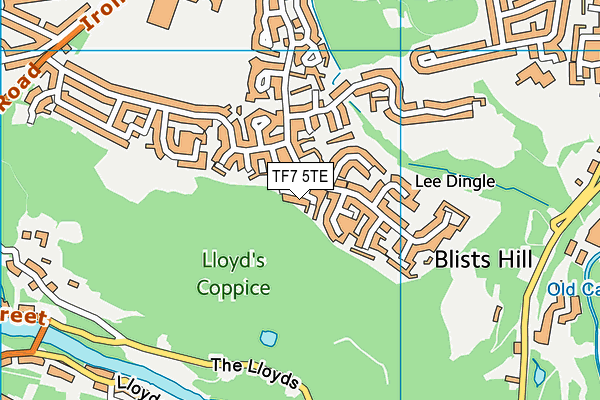 TF7 5TE map - OS VectorMap District (Ordnance Survey)