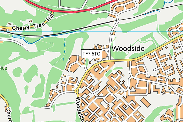 TF7 5TG map - OS VectorMap District (Ordnance Survey)