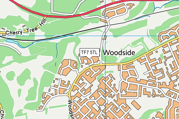 TF7 5TL map - OS VectorMap District (Ordnance Survey)