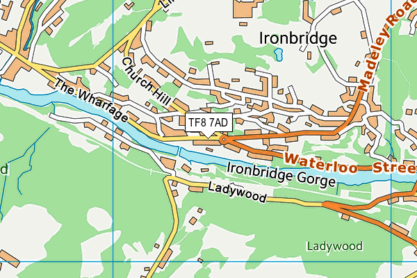 Map of IRONBRIDGE CHIPPY LTD at district scale