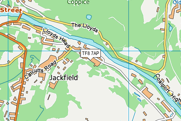 TF8 7AP map - OS VectorMap District (Ordnance Survey)