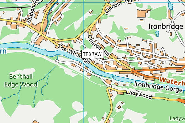 TF8 7AW map - OS VectorMap District (Ordnance Survey)