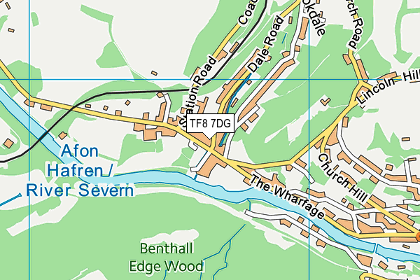 TF8 7DG map - OS VectorMap District (Ordnance Survey)