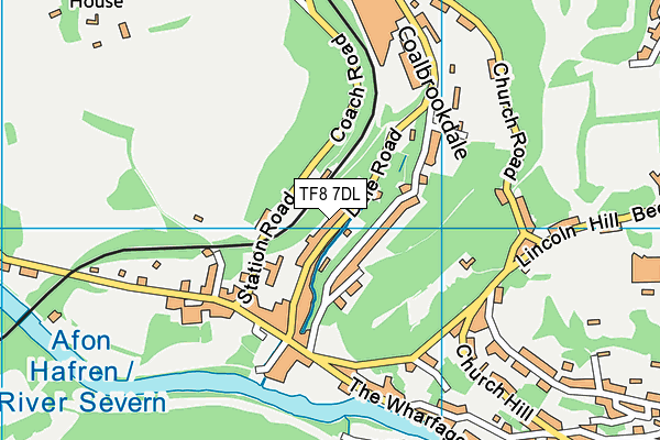 TF8 7DL map - OS VectorMap District (Ordnance Survey)