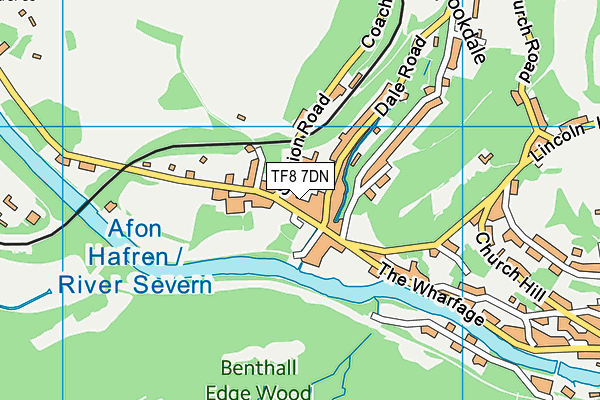 TF8 7DN map - OS VectorMap District (Ordnance Survey)