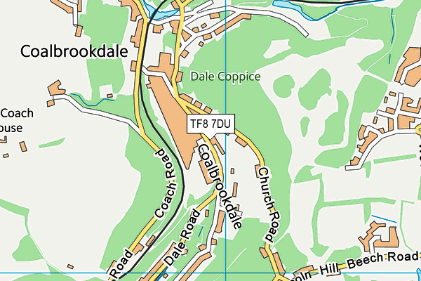 TF8 7DU map - OS VectorMap District (Ordnance Survey)