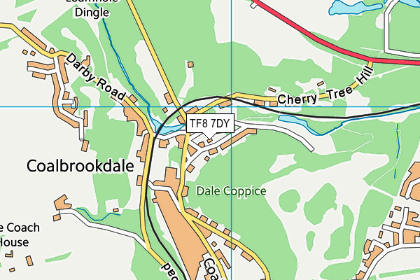 TF8 7DY map - OS VectorMap District (Ordnance Survey)