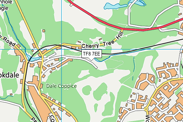 TF8 7EE map - OS VectorMap District (Ordnance Survey)