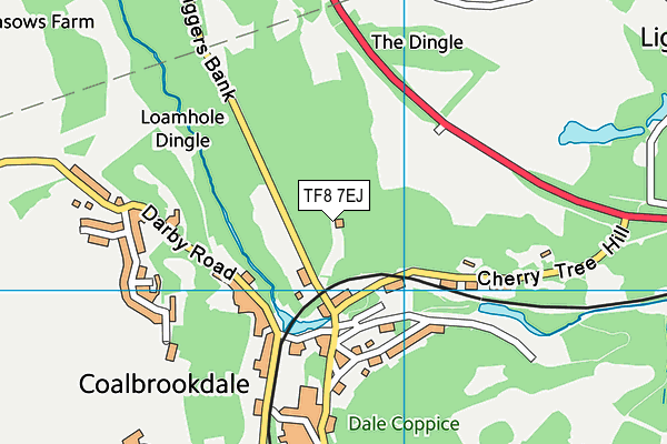 TF8 7EJ map - OS VectorMap District (Ordnance Survey)