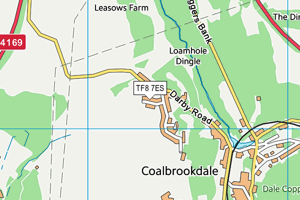 TF8 7ES map - OS VectorMap District (Ordnance Survey)