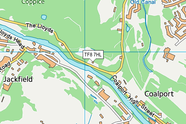 TF8 7HL map - OS VectorMap District (Ordnance Survey)