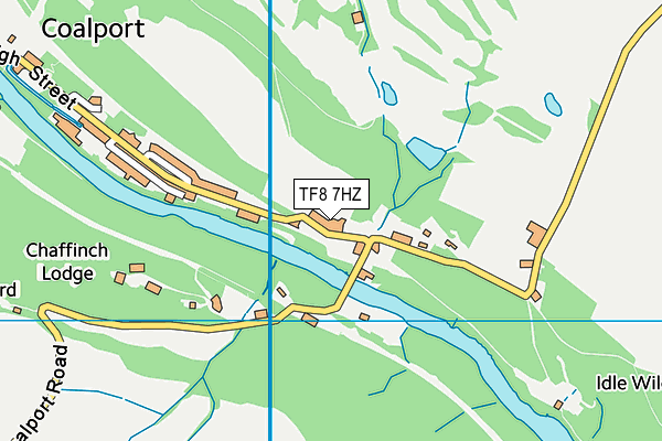 TF8 7HZ map - OS VectorMap District (Ordnance Survey)