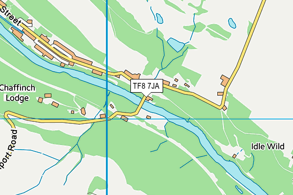 TF8 7JA map - OS VectorMap District (Ordnance Survey)