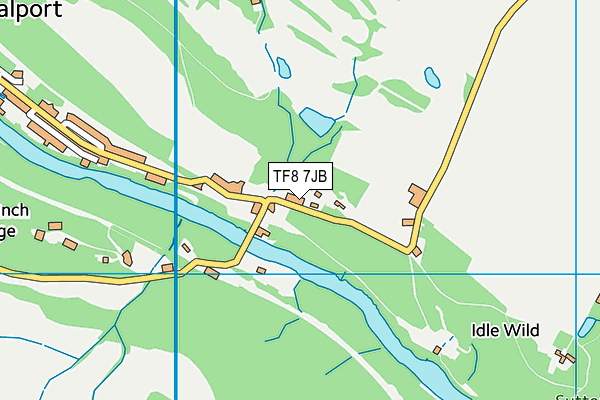 TF8 7JB map - OS VectorMap District (Ordnance Survey)