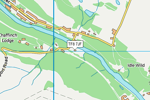 TF8 7JF map - OS VectorMap District (Ordnance Survey)