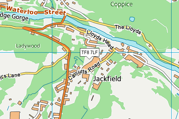 TF8 7LF map - OS VectorMap District (Ordnance Survey)