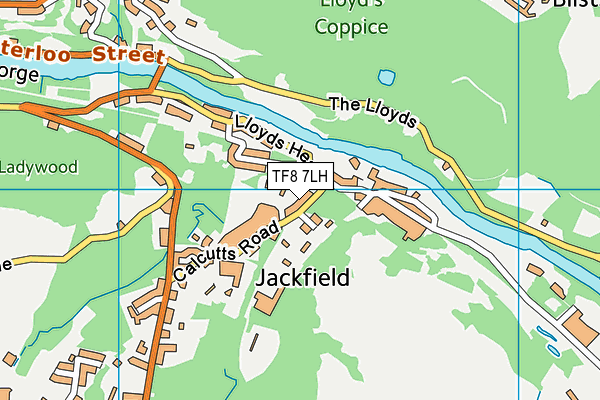 TF8 7LH map - OS VectorMap District (Ordnance Survey)