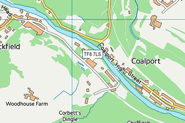 TF8 7LS map - OS VectorMap District (Ordnance Survey)