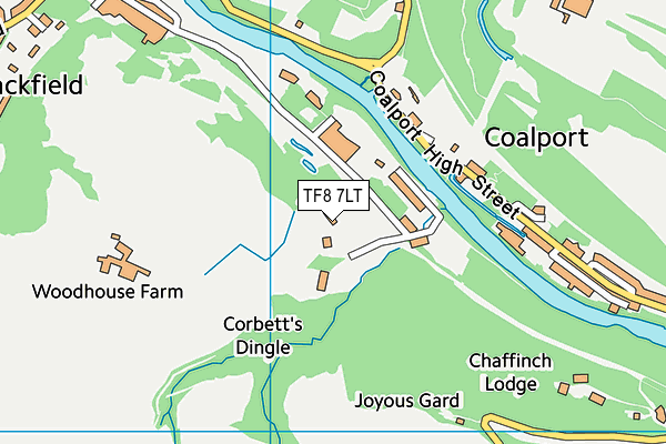 TF8 7LT map - OS VectorMap District (Ordnance Survey)