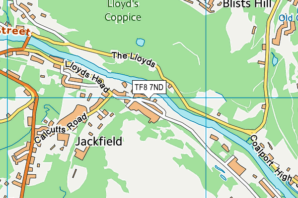TF8 7ND map - OS VectorMap District (Ordnance Survey)