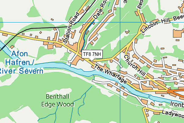 TF8 7NH map - OS VectorMap District (Ordnance Survey)