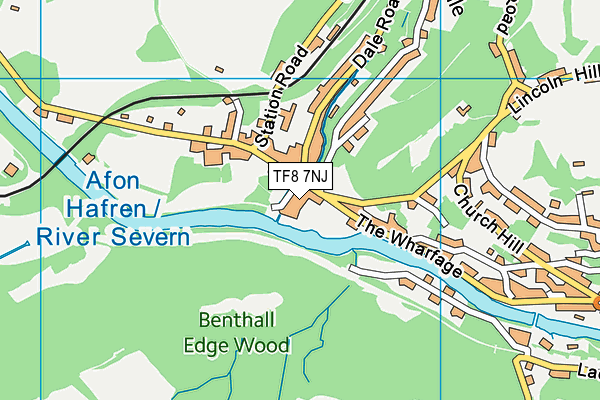 TF8 7NJ map - OS VectorMap District (Ordnance Survey)