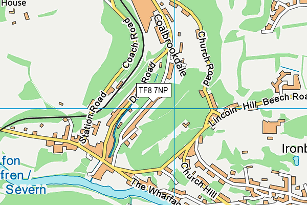 TF8 7NP map - OS VectorMap District (Ordnance Survey)