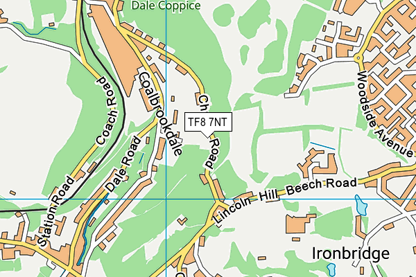 TF8 7NT map - OS VectorMap District (Ordnance Survey)