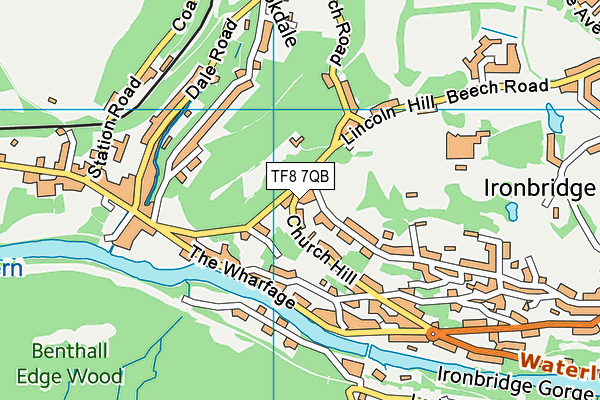 TF8 7QB map - OS VectorMap District (Ordnance Survey)