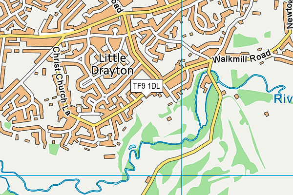 TF9 1DL map - OS VectorMap District (Ordnance Survey)