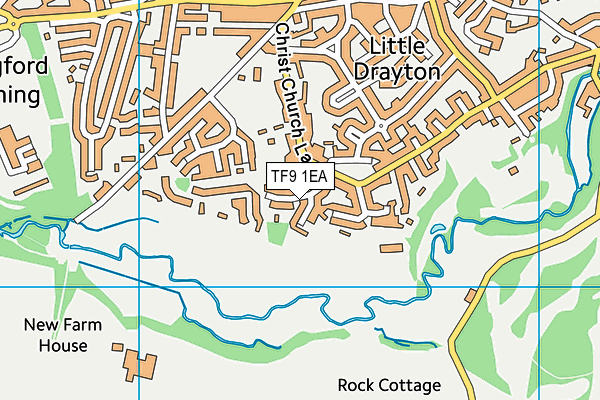 TF9 1EA map - OS VectorMap District (Ordnance Survey)